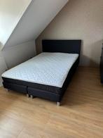 Boxspring antraciet 140x200 cm, Huis en Inrichting, Slaapkamer | Boxsprings, Ophalen, 140 cm, Zo goed als nieuw, Twijfelaar