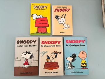 5x Vintage Snoopy boeken beschikbaar voor biedingen