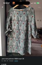 H&M Jurk Maat 36 (S) met Patroon, Ophalen of Verzenden, Zo goed als nieuw, Maat 36 (S), Boven de knie