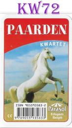 Kw72  -Paarden kwartet spel uitgegeven door parasol, Verzamelen, Speelkaarten, Jokers en Kwartetten, Ophalen of Verzenden, Zo goed als nieuw