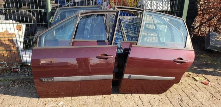 RENAULT MÉGANE SCENIC PORTIEREN LV +LA BJ 2003 TOT 2007, Auto-onderdelen, Carrosserie en Plaatwerk, Deur, Gebruikt, Ophalen of Verzenden