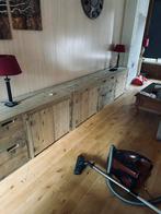 Steigerhouten TV Meubel + Salontafel, Ophalen, Gebruikt, 50 tot 75 cm, 200 cm of meer