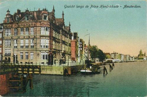 (304-081-035) Amsterdam Gezicht langs de Prins Hendrikkade, Verzamelen, Ansichtkaarten | Nederland, Noord-Holland, Verzenden