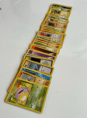 Oude pokemonkaarten base set jungle fossil beschikbaar voor biedingen