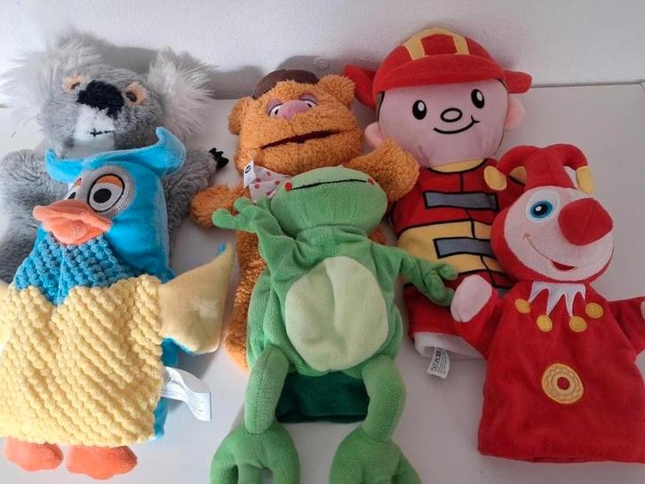 Handpoppen Collectie - Diverse Karakters, Kinderen en Baby's, Speelgoed | Knuffels en Pluche, Zo goed als nieuw, Overige typen