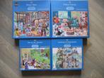 Vier Gibsons Puzzels, Ophalen, 500 t/m 1500 stukjes, Zo goed als nieuw, Legpuzzel