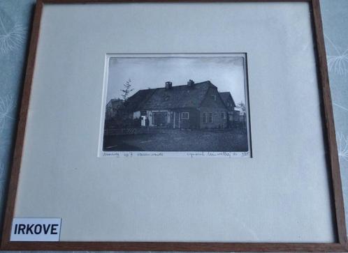ETS * VOORWEG HAZERSWOUDE * WIM VAN DE MEIJ * In Lijst *, Antiek en Kunst, Kunst | Etsen en Gravures, Verzenden