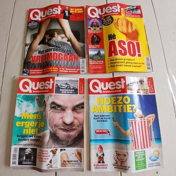 4x Quest braintainment magazine tijdschrift  beschikbaar voor biedingen