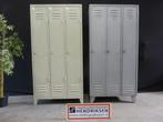 Leuke vintage locker / lockerkast / kledinglocker 3-deurs, Gebruikt, Vintage, Ophalen of Verzenden, Nb