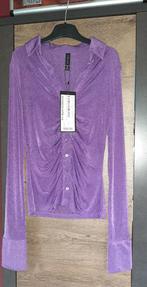 dames blouse maat XS - lange mouwen - paars, Paars, Nieuw, Ophalen of Verzenden, Maat 34 (XS) of kleiner