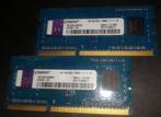 2x Kingston 4GB 1Rx8 PC3L 12800S, 4 GB, Ophalen of Verzenden, Laptop, Zo goed als nieuw