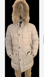 Heren winterjas maat M -L, Kleding | Heren, Ophalen of Verzenden, Zo goed als nieuw, Maat 48/50 (M), Beige