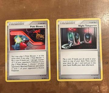 Pokémon trainer cards 2008&2009 beschikbaar voor biedingen