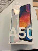 Samsung A 50 met hoesje en originele verpakking, Gebruikt, Zwart, Fysiek toetsenbord, Ophalen of Verzenden