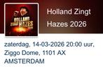 6 kaarten voor Holland Zingt Hazes 14-3, Tickets en Kaartjes, Drie personen of meer, Maart
