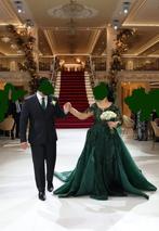 Groene Henna Jurk, Ophalen of Verzenden, Zo goed als nieuw, Groen, Trouwjurk