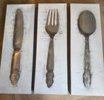 3 luik voor boven eettafel of keuken, Antiek en Kunst, Kunst | Schilderijen | Klassiek, Ophalen