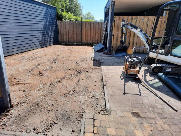 Minikraan verhuur, Tuin en Terras, Tegels en Klinkers, Beton, Ophalen of Verzenden