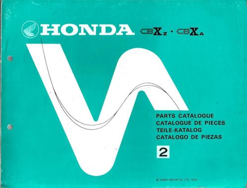 Honda CBX 1000 parts list (7490z) motor, Motoren, Handleidingen en Instructieboekjes, Honda, Verzenden