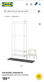 Ikea Mackapär Kapstok met Schoenopberger, Huis en Inrichting, Gebruikt, Ophalen of Verzenden, Metaal, Staande kapstok