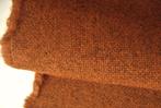 Kvadrat Tonica 2 511; donker oranje; restant meubelstof, Wol, 120 cm of meer, Nieuw, Oranje
