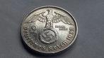 WO2 2 Reichsmark 1937A zilver nazi duitsland 3, Postzegels en Munten, Ophalen of Verzenden, Duitsland, Losse munt, Zilver