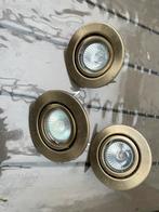 3 spotjes, Huis en Inrichting, Metaal of Aluminium, Ophalen of Verzenden, Zo goed als nieuw, Inbouw