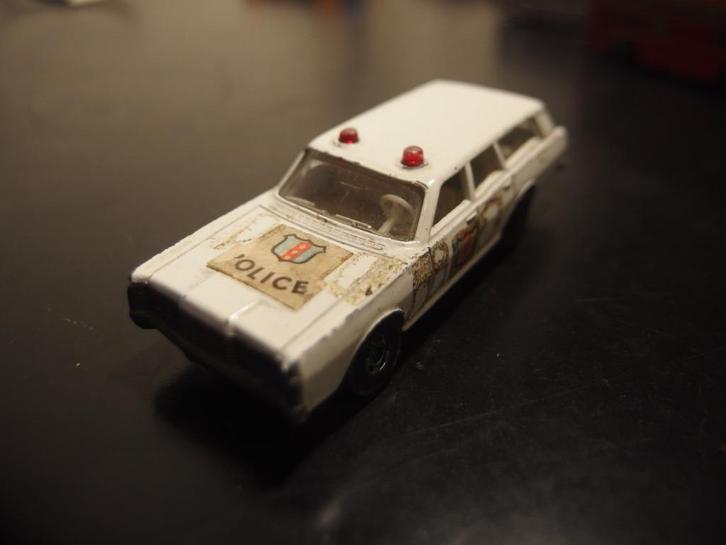 Matchbox Mercury Police Car no.55 (1971), Hobby en Vrije tijd, Modelauto's | 1:50, Gebruikt, Auto, Matchbox, Ophalen of Verzenden