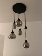 Hanglamp Lungo zwart smoke glas, Huis en Inrichting, Lampen | Hanglampen, Ophalen, Zo goed als nieuw, Glas, Minder dan 50 cm