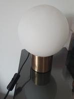 Mooie ZGAN Tafellamp met Bolvormige Kap goud wit, Huis en Inrichting, Lampen | Tafellampen, Ophalen of Verzenden, Zo goed als nieuw