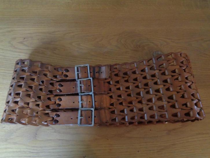 Leren brede taille riem: 99 x 15 cm, Kleding | Dames, Riemen en Ceinturen, Zo goed als nieuw, Tailleriem, 90 tot 100 cm, 5 cm of meer