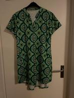 Groene Jurk met Patroon - Maat l, Maat 42/44 (L), Ophalen of Verzenden, Zo goed als nieuw, Boven de knie
