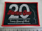 Status Quo zeer mooie vintage patch 20 years of rock s290, Verzenden, Nieuw, Kleding