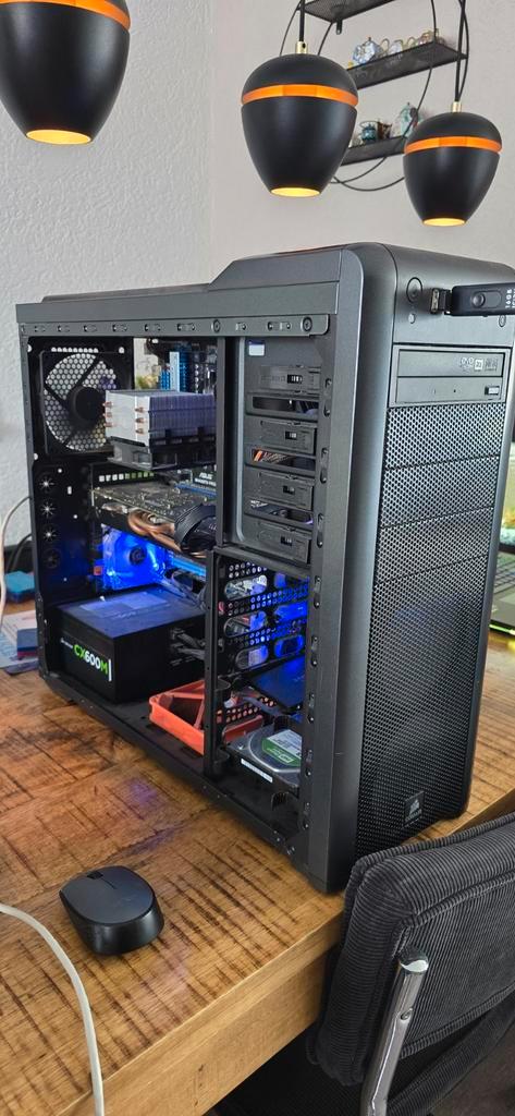 Game pc / media server, Computers en Software, Desktop Pc's, Gebruikt, 3 tot 4 Ghz, HDD, SSD, 8 GB, Met videokaart, Gaming, Ophalen