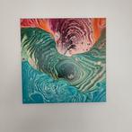 Nieuw uniek kleurvol 39x39 cm acrylicverf, Ophalen of Verzenden