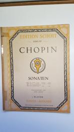 CHOPIN.  Grande Sonate opus  4. C klein. Schott., Muziek en Instrumenten, Bladmuziek, Gebruikt, Klassiek, Ophalen of Verzenden