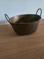 Grote koperen antieke ketel rond 58, Antiek en Kunst, Ophalen of Verzenden
