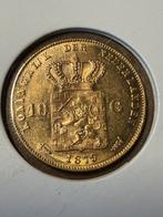 Gouden tientje 1879/77 zeldzaam mooi!, Ophalen of Verzenden, Koning Willem III, 10 gulden