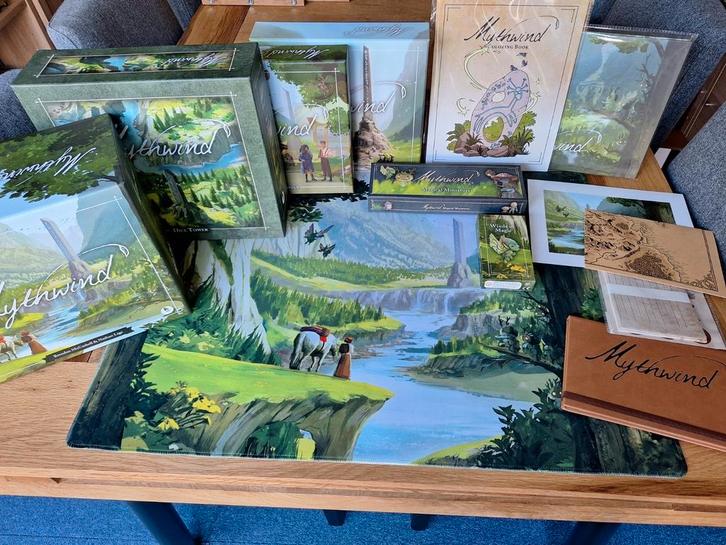 Mythwind bordspel - Reprint All-in Kickstarter Editie, Hobby en Vrije tijd, Gezelschapsspellen | Bordspellen, Nieuw, Vijf spelers of meer