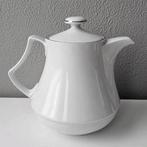 Vintage Theepot - Tijdloze Elegantie, wit met zilveren rand, Huis en Inrichting, Keuken | Servies, Gebruikt, Overige typen, Ophalen of Verzenden