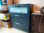 Black IKEA Chest of Drawers – 3 Drawers, Good Condition, Huis en Inrichting, Kasten | Ladekasten, Ophalen, Gebruikt, 50 tot 100 cm