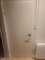 Opdekdeur..witte zijdeglans opdekdeur , maat 85 cm bij 200, Doe-het-zelf en Verbouw, Deuren en Horren, Ophalen, Binnendeur, 200 tot 215 cm