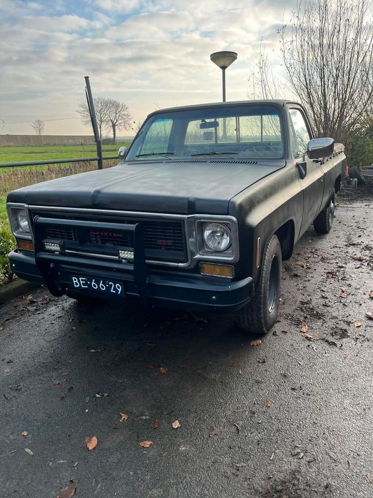 Gmc sierra grande pick up, Auto's, Oldtimers, Particulier, GMC, LPG, Automaat, Zwart, Ophalen of Verzenden