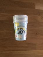 Bekers Baby Boy blauw - 6 st | geboorte - babyshower jongen, Ophalen of Verzenden, Nieuw, Feestartikel