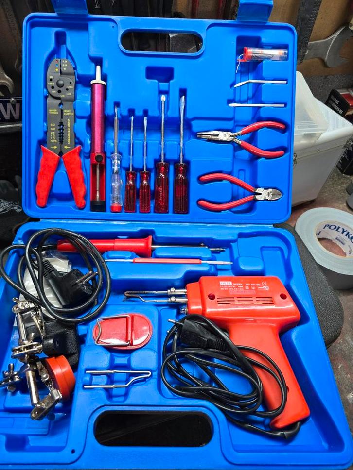Kinzo Soldeerbout Set - Complete Gereedschapskist, Doe-het-zelf en Verbouw, Gereedschap | Handgereedschap, Gebruikt, Ophalen of Verzenden