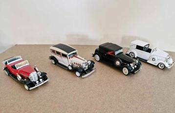 4x Anson jr'30 modelauto's,nw.st!!Packard,Peerless,Caddilac beschikbaar voor biedingen