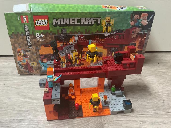 Minecraft Lego 21154, Kinderen en Baby's, Speelgoed | Duplo en Lego, Zo goed als nieuw, Lego, Complete set, Ophalen of Verzenden