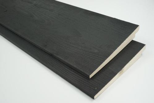 Zweeds Rabat-zwart 9-22x195mm  3.60 excl.btw. p.m., Doe-het-zelf en Verbouw, Hout en Planken, Nieuw, Plank, Vuren, 300 cm of meer