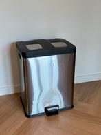 Eko Prullenbak 60 liter - duo 2x30L, Ophalen, Gebruikt, Met pedaal, 50 tot 75 cm