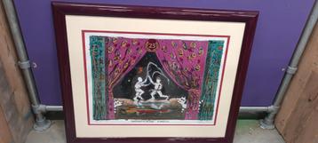 Gesigneerde kunstdruk “Dancing with the Dogs” – Eric Toebosc beschikbaar voor biedingen